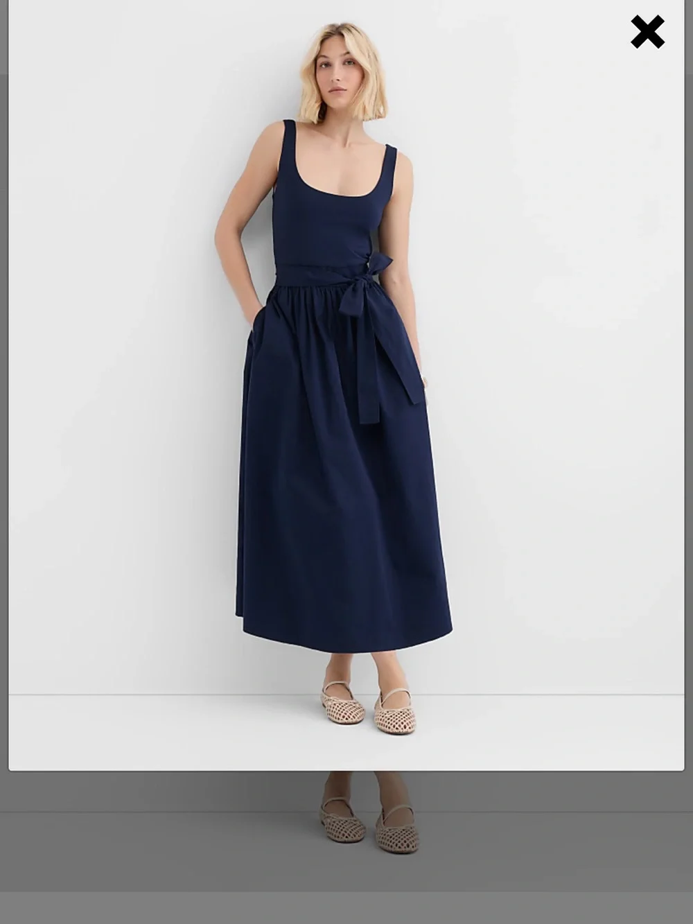 NWT Loft 100% cotton mixed media dress